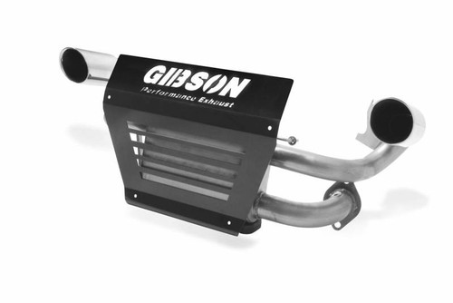 Gibson Polaris UTV Dual Exhaust Stainless - GIB98021