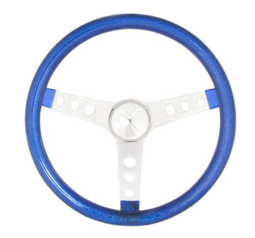 Grant Steering Wheel Mtl Flake Blue/Spoke Chrm 13.5 - GRT8446