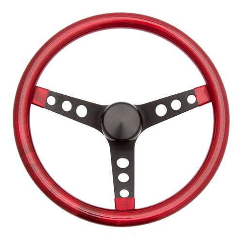 Grant Steering Wheel Mtl Flake Red/Spoke Blk 13.5 - GRT8455