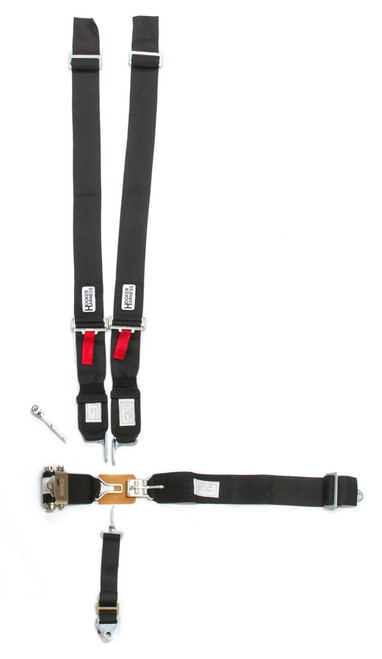 Hooker Harness 5-Pt Harness System LL USD Ratchet Adj Black - HRH52000