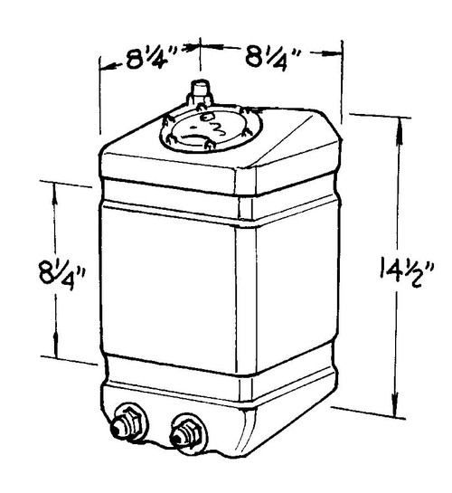 Jaz 3-Gallon Drag Race Cell  - JAZ250-003-01