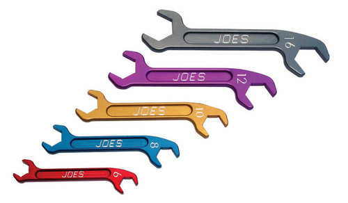 Joes Aluminum Wrench Set Double Ended 6an-16an - JOE18000