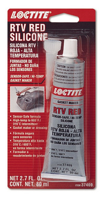 Loctite RTV Red Silicone Sensor Safe 80ml/2.7oz - LOC492001