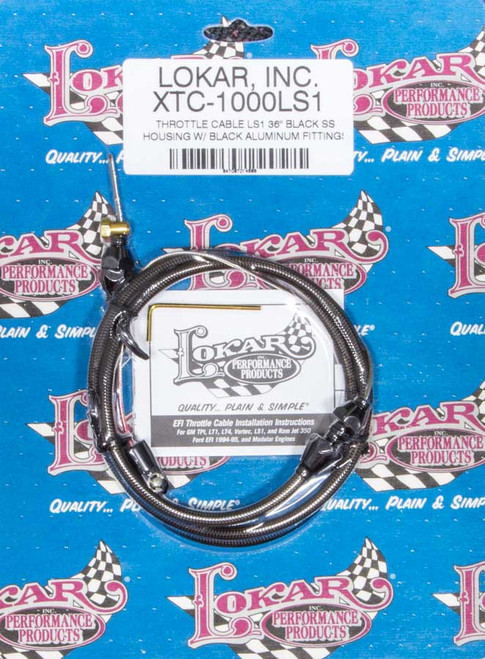 Lokar Throttle Cable Black 36in LS1 - LOKXTC-1000LS1