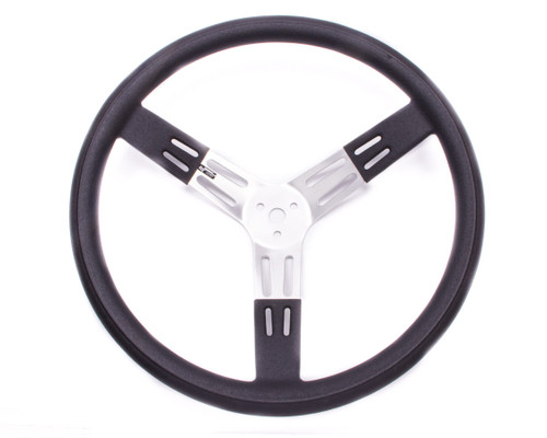 Longacre 17in. Steering Wheel Black Alum. Smooth Grip - LON52-56811