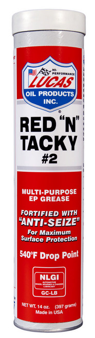 Lucas Red-N-Tacky Grease 14 oz Tube - LUC10005