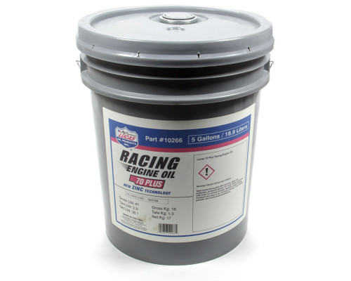 Lucas 70 Plus Racing Motor Oil 5 Gallon Pail - LUC10266