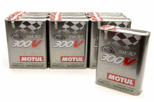 Motul 300V 5w30 Racing Oil Synthetic Case 10x2Liter - MTL104241-10