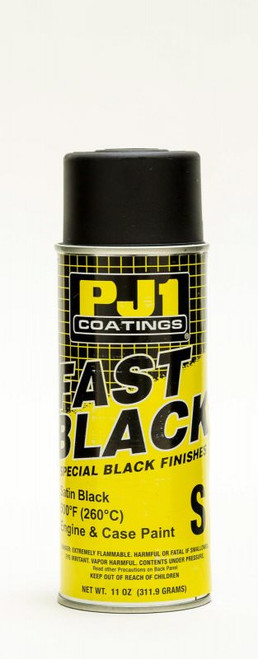 PJ1 Engine Paint Black Satin 500degF 11oz - PJ116-SAT