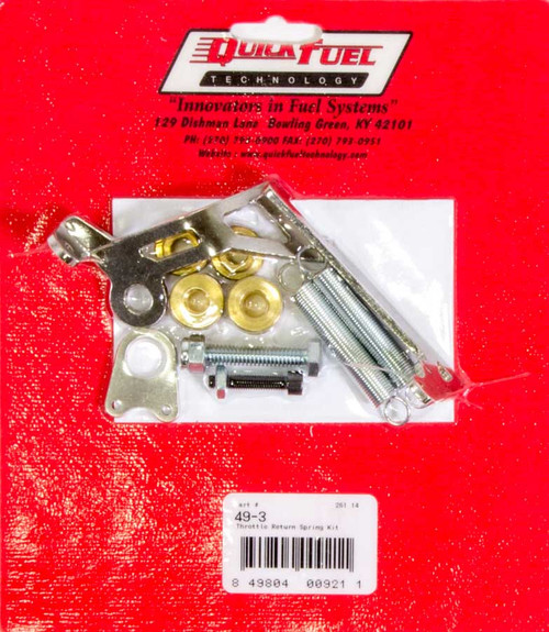 Quick Fuel Throttle Return Spring Kit - Square Flange - QFT49-3