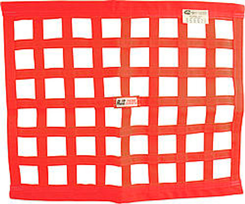 RJS Ribbon Window Net 24x24 Red SFI - RJS10000604