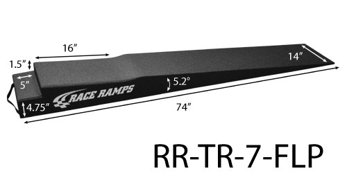 Race Ramps 7in Trailer Ramps Pair w/ Flat Cut Out - RMPRR-TR-7-FLP