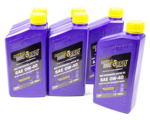 Royal Purple 0w40 Multi-Grade SAE Oil Case 6x1qt Bottles - ROY06484