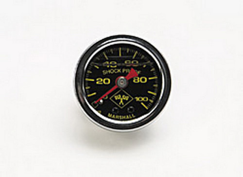 Russell 0-100 PSI Fuel Pressure Gauge Blk Face/Chrm Case - RUS650320