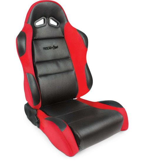 Scat Sportsman Racing Seat - Left - Red Vinyl/Velour - SCA80-1605-64L