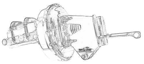 Tuff-Stuff 9in Single Diaphragm Slim Line Booster Combo - TFS2131NBJ-2