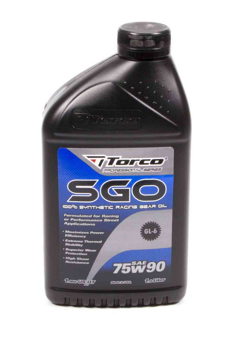 Torco SGO 75W90 Synthetic Racing Gear Oil 1-Liter - TRCA257590CE