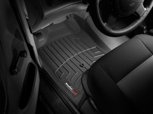 WeatherTech 04-10 Ford Ranger Front Floorliners Black - WEA440241