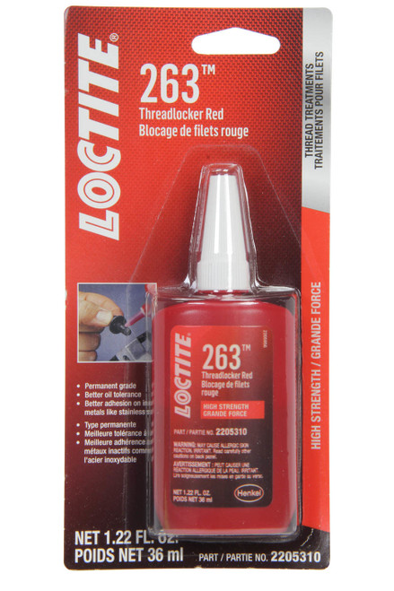 Loctite 263 Threadlocker Red  Su rface Insensitive 36ml - LOC2205310