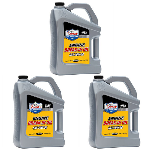 Lucas SAE 5w20 Break-In Oil Case 3 x 5 Quart - LUC11034-3
