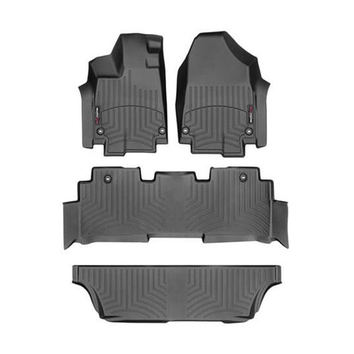 Weathertech Black Front And Rear Floorliners - WEA441218-1-2-3