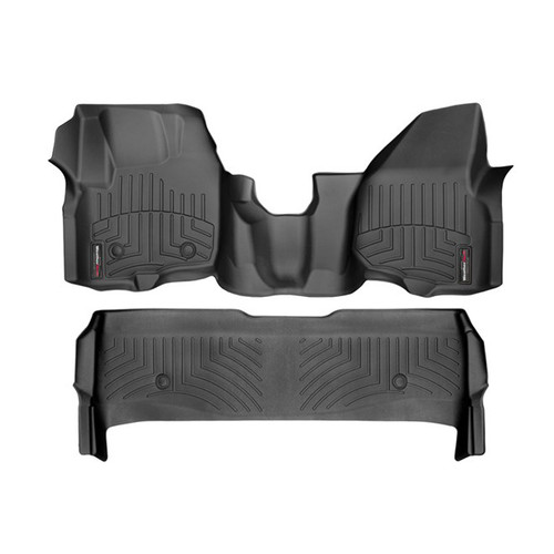 Weathertech Black Front And Rear Floorliners - WEA444331-443052