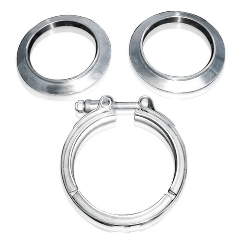 Stainless Works STAINLESS WORKS V-band kit  3-1/2in Kit Includes Clamp & Flanges - SWOVBC35 - SWOVBC35