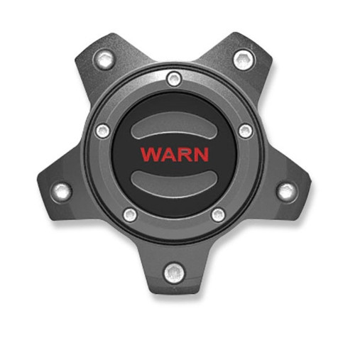 Warn Center Cap Gunmetal With Red Warn - WAR106684