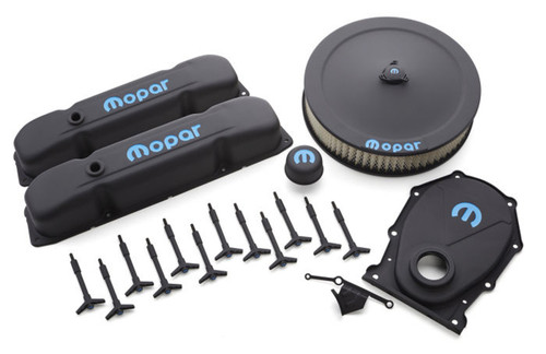 Proform Engine Dress-Up Kit Blac k Crinkle w/Blue MOPAR - PFM440-812