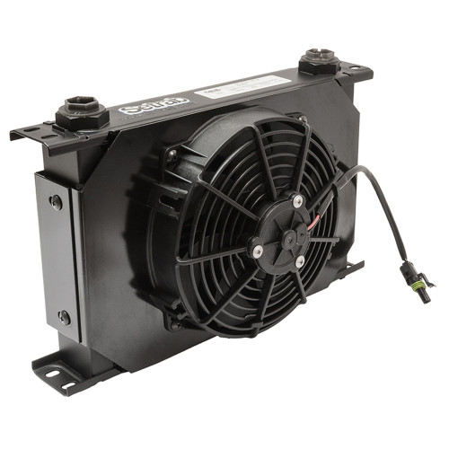 Setrab 6-Series 25 Row Oil Cooler w/Fan - SETFP625M22I