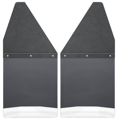 Husky Kick Back Mud Flaps 12in Wide Black - HSK17100