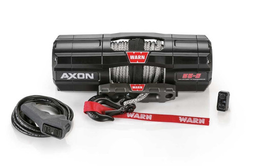 Warn AXON 55-S Winch 5500lb Synthetic Rope - WAR101150