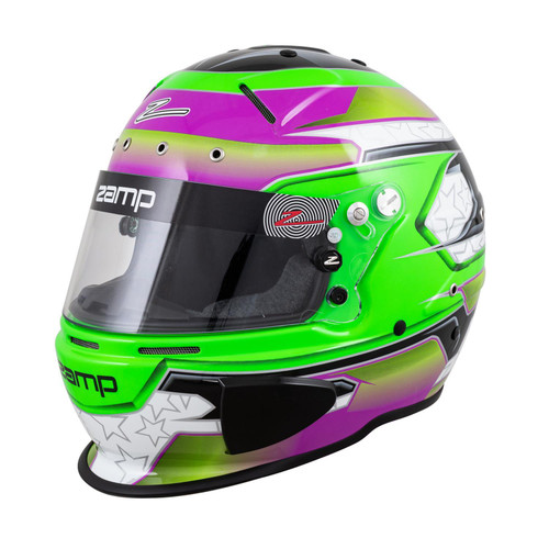 Zamp Helmet RZ-70E Switch XL Grn/Purp SA2020/FIA - ZAMH760C39XL