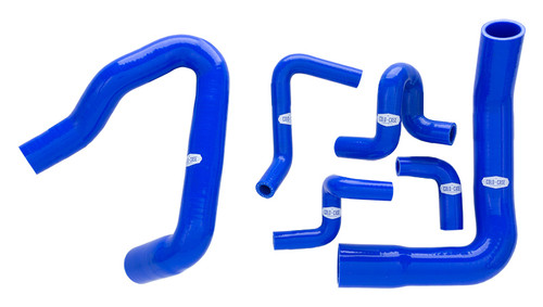 Cold Case 86-93 Mustang GT Hose Kit Blue - CCRHFOR05B