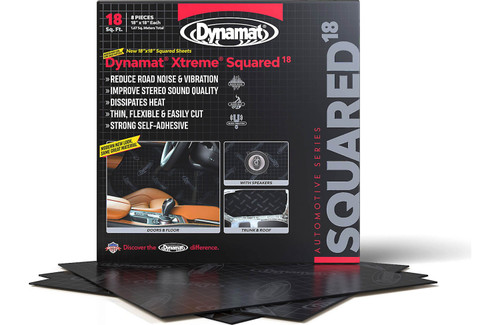 Dynamat Xtreme Mat Squared 8 - 18in Square Sheets - DMT10420