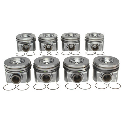 Mahle/Clevite Piston Set w/Rings Ford 6.4L Diesel 8pk