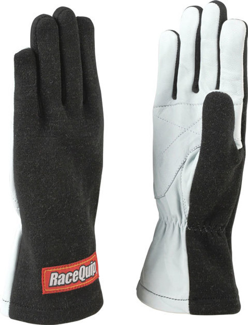 RaceQuip Gloves Single Layer X-Large Black