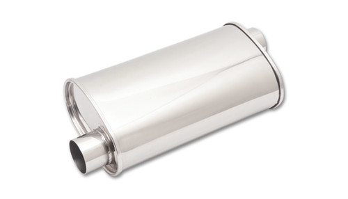 Vibrant Performance STREETPOWER Oval Muffler 2.5in inlet/outlet