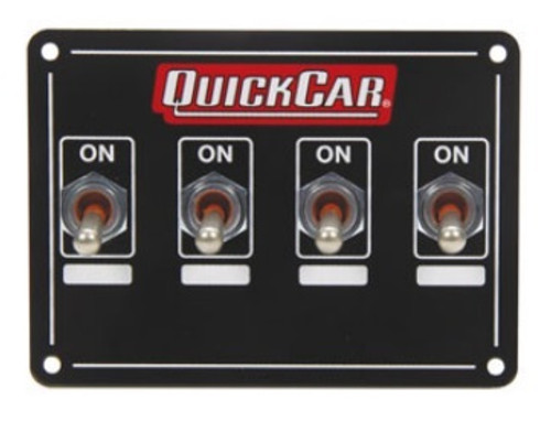 QuickCar Racing Products Accessory Panel 4 Switch Weatherproof