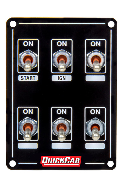 QuickCar Racing Products Ignition Panel Extreme 6 Switch Dual Ignition