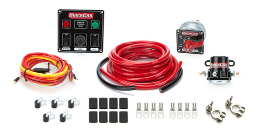 QuickCar Racing Products Wiring Kit 4 Gauge with Black 50-822 Panel