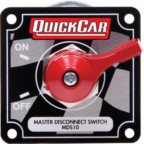 QuickCar Racing Products Master Disconnect High Amp 4 Post Flag Plate