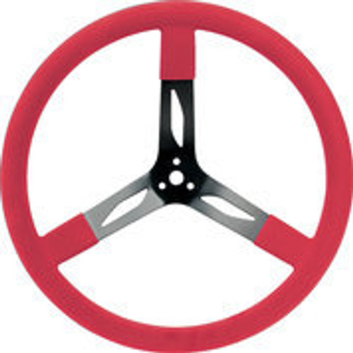 QuickCar Racing Products 17in Steering Wheel Steel Red
