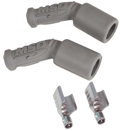 MSD Ignition 45 Degree Plug Boots & Terminals - LS1 2-Pack
