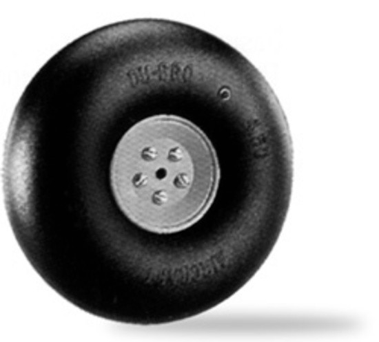 Rodas DU-BRO 450RV 11,8cm (4-1/2') - Pacote Com 2 Unidades | Pneus Infláveis Com Válvulas | Para Modelos E Hobbies