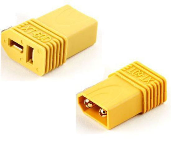 XT60 Female To T-Dean (T-Plug) Male Adapter Cable - For LiPo Batteries, RC Models