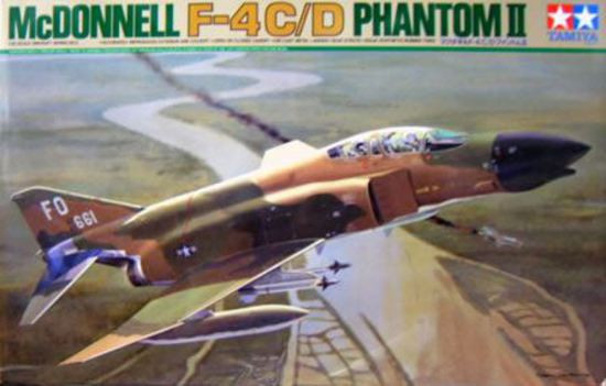 Tamiya 1/32 McDonnell F-4 C/D Phantom II Model Kit – Unassembled, Plastic, 60305