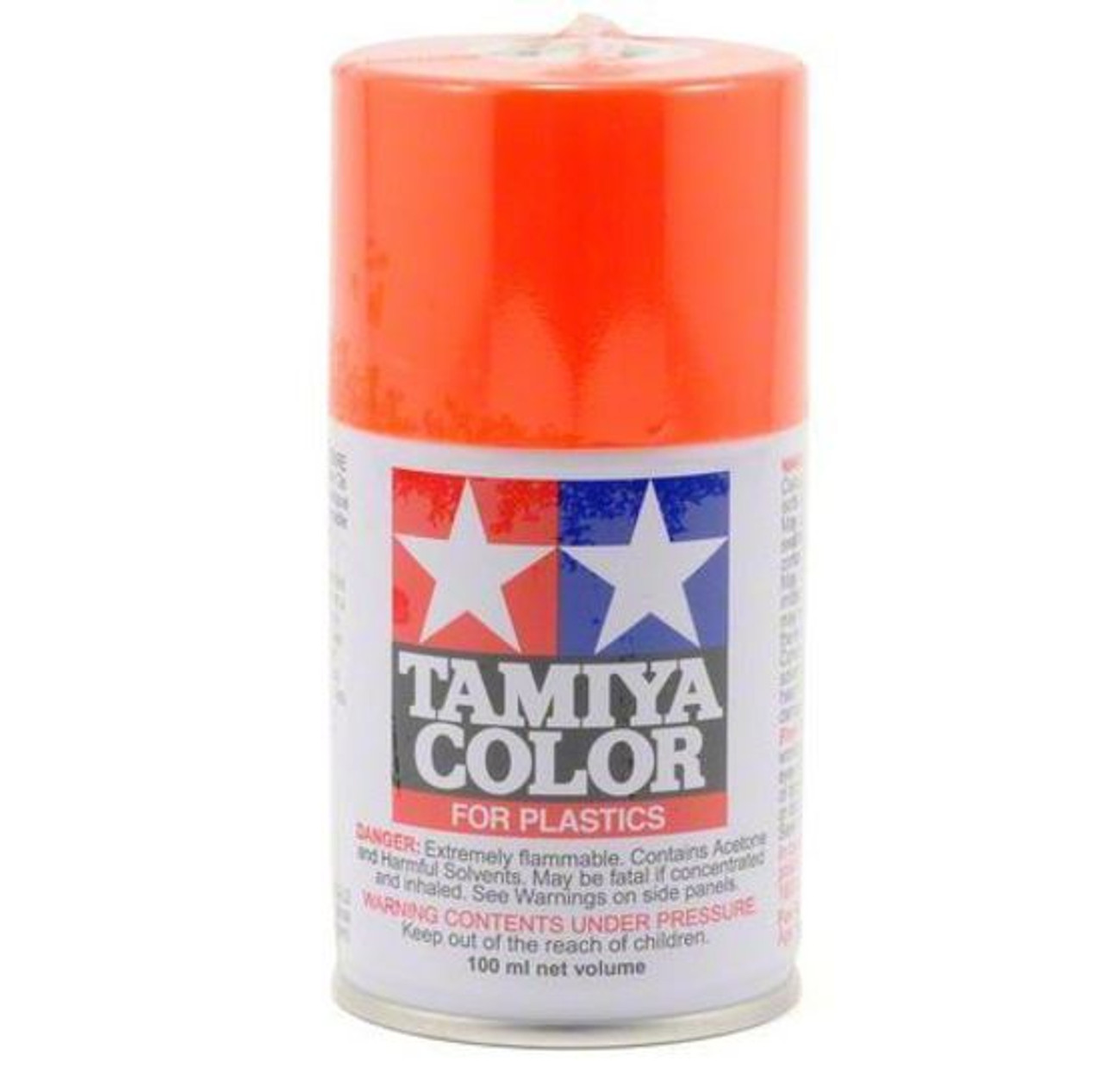 orange spray paint for plastic