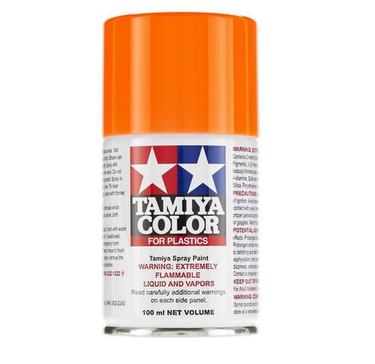 orange spray paint for plastic