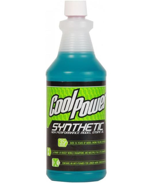 950 ml Bottle Of CoolPower Blue High Performance Synthetic Oil